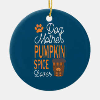 Halloween Mor och Pumpkin Spice Birthday Julgransprydnad Keramik