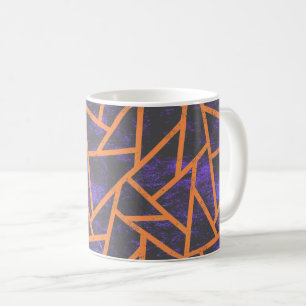 Halloween mosaic patern kaffemugg