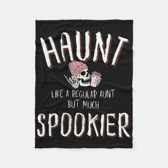 Halloween Moster Shirt Fleecefilt (Framsidan)