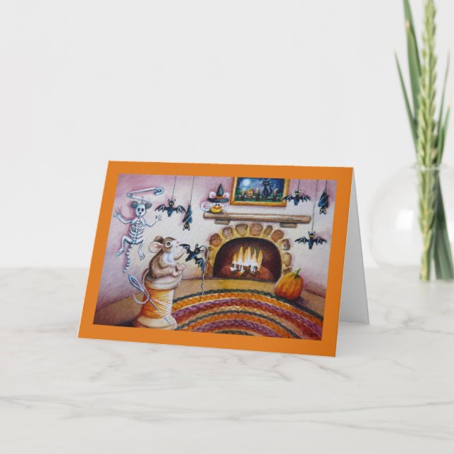 Halloween Mouse Hanging Fladdermus Dekoration Wate Kort (Framsida)