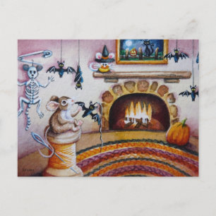 Halloween Mouse Hanging Fladdermus Dekoration Wate Vykort