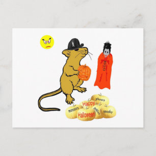 Halloween Mouse vykort