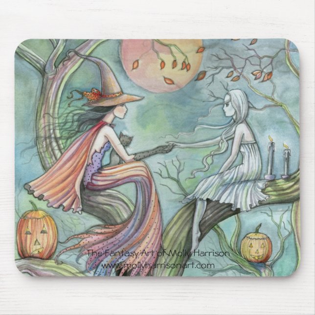 Halloween Mousepad, "Timless Connection Witch" Musmatta (Framsidan)