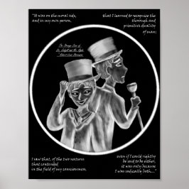 Halloween Mr. Hyde och Dr. Jekyll gotisk konsttryc Poster
