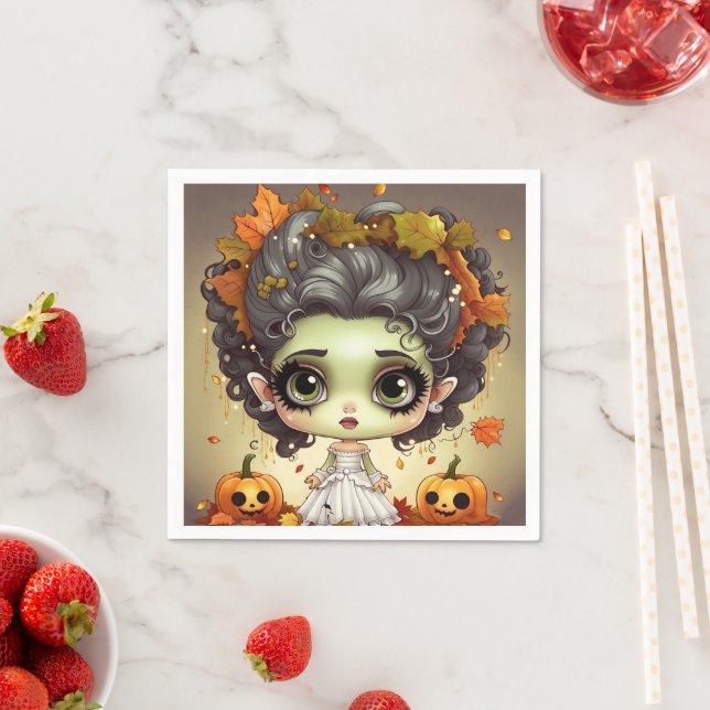Halloween Ms Frankenstein Pappersservett (Insitu)