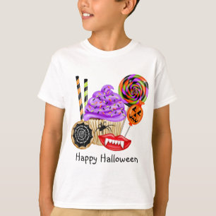 Halloween muffins och godisT-tröja T-shirt