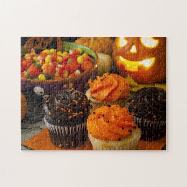 Halloween muffins pussel (Horisontell)