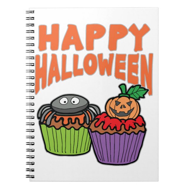 Halloween-muffinsar Anteckningsbok (Framsidan)