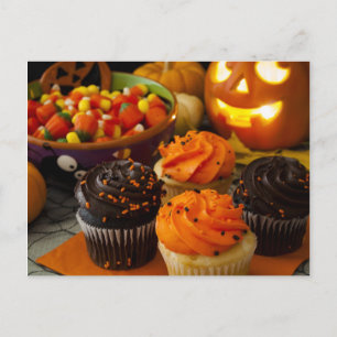 Halloween-Muffinsar Vykort