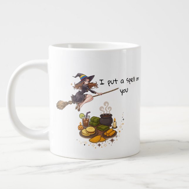 Halloween Mug 2025 | Funny gift for witch wives  Jumbo Mugg (Vänster)