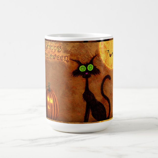 Halloween Mugg/Black Cat Kaffemugg (Center)