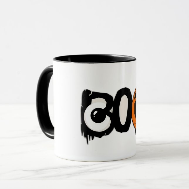 Halloween Mugg - Creepy Cute Pumpkin & Öga Ghost (Framsida vänster)