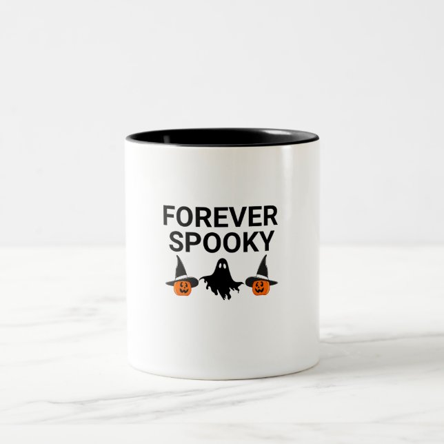Halloween-mugg för evigt spöklik Två-Tonad mugg (Center)