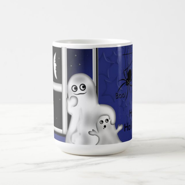 Halloween Mugg/Ghost och Måne Kaffemugg (Center)