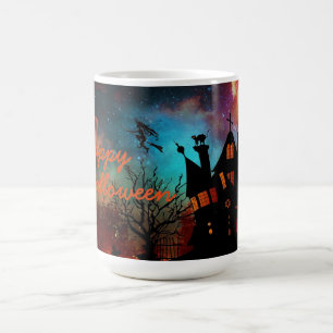 Halloween Mugg/Hundrahus med flygande beck Kaffemugg