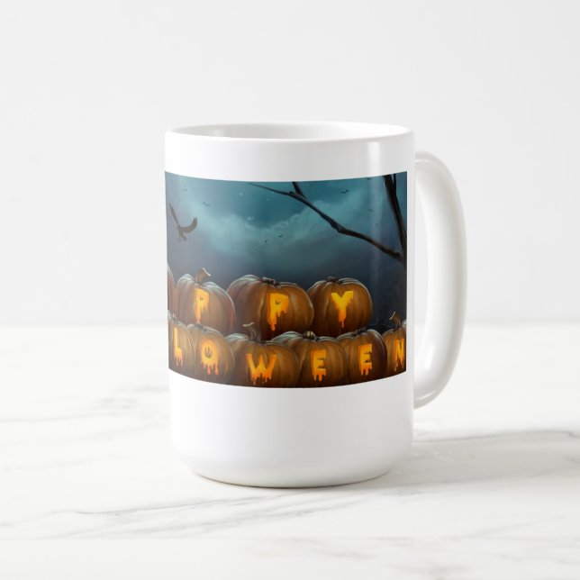 Halloween-mugg Kaffemugg (Framsida höger)