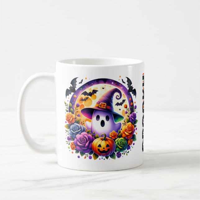 Halloween Mugg med Ghost (Vänster)