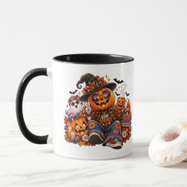Halloween-mugg med pumpakänsla | Skrämmande säsong Mugg