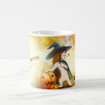 Halloween-mugg med söta djur