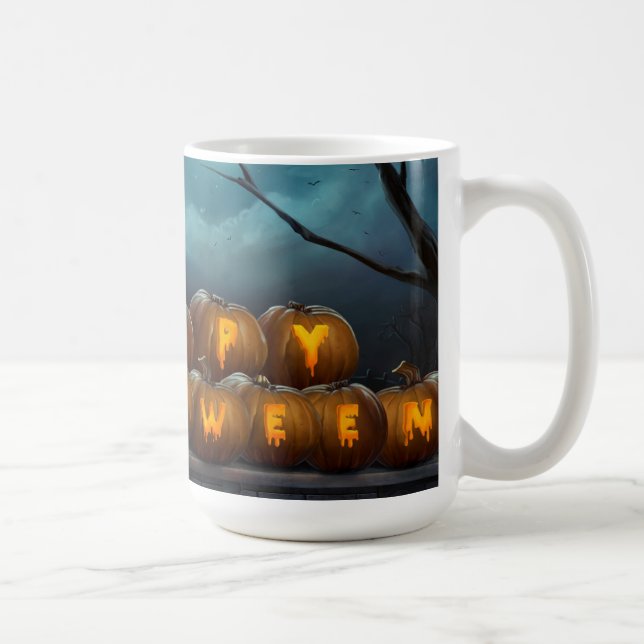 Halloween mugg/pumpa kaffemugg (Höger)
