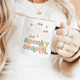 Halloween Mugg Retro Cute Ghost Spooky Season Mugg