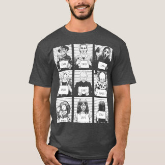 Halloween Mugg Shot Horror Character T Shirt