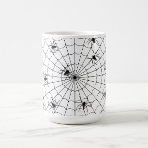 Halloween Mugg/Spiders och Spindelnät Kaffemugg