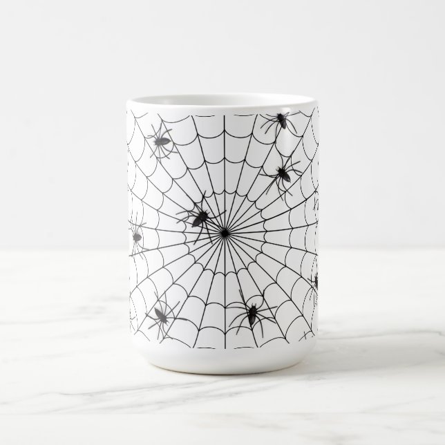 Halloween Mugg/Spiders och Spindelnät Kaffemugg (Center)