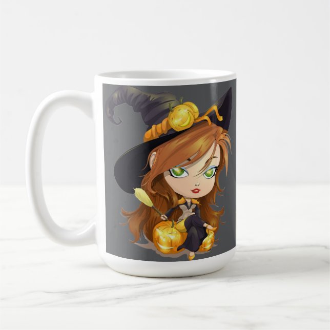 Halloween Mugg - Spooky & Cute Fall Coffee Kopp (Vänster)