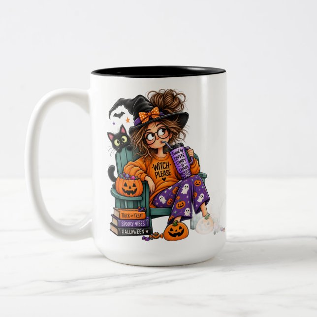 Halloween-mugg Två-Tonad Mugg (Vänster)