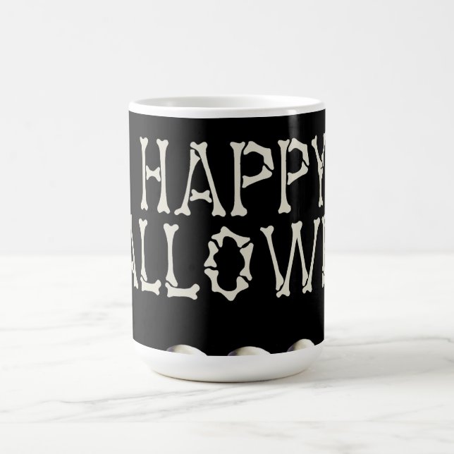 Halloween Mugg/Typografi Kaffemugg (Center)