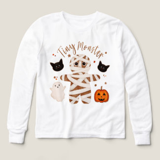 Halloween-mumie barn långärmad skjorta t shirt