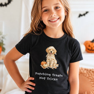 Halloween-mumie Söt Golden Retriever-trick eller g T Shirt