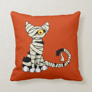 Halloween Mummy Cat Reversible Kudde
