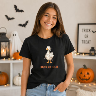 Halloween Mummy Goose Honk or Treat Kvinna T Shirt