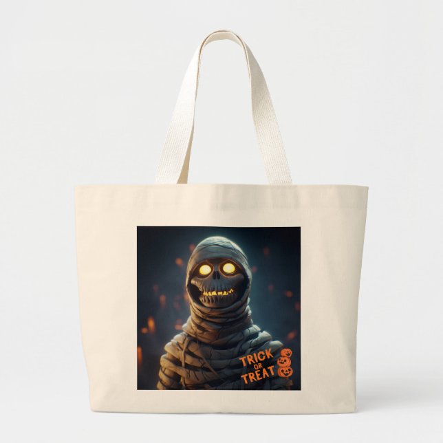 Halloween mummy jumbo tygkasse (Framsidan)