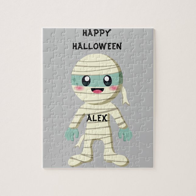 HALLOWEEN "MUMMY" KIDS PUZZLE PERSONLIG. PUSSEL (Vertikal)