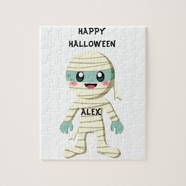 HALLOWEEN "MUMMY" KIDS PUZZLE PERSONLIG. PUSSEL (Vertikal)