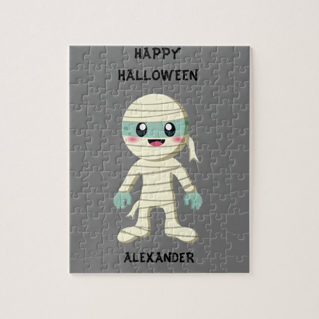 HALLOWEEN "MUMMY" KIDS PUZZLE PERSONLIG. PUSSEL (Vertikal)