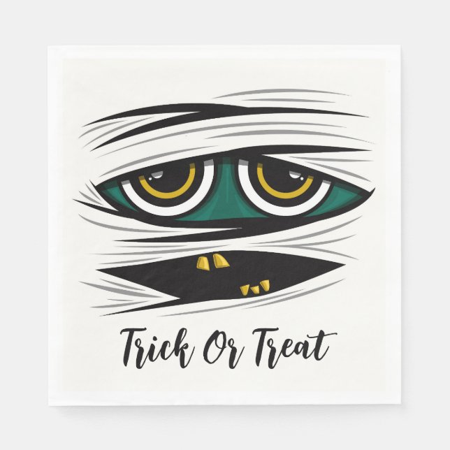 Halloween Mummy Pappersservett (Framsidan)