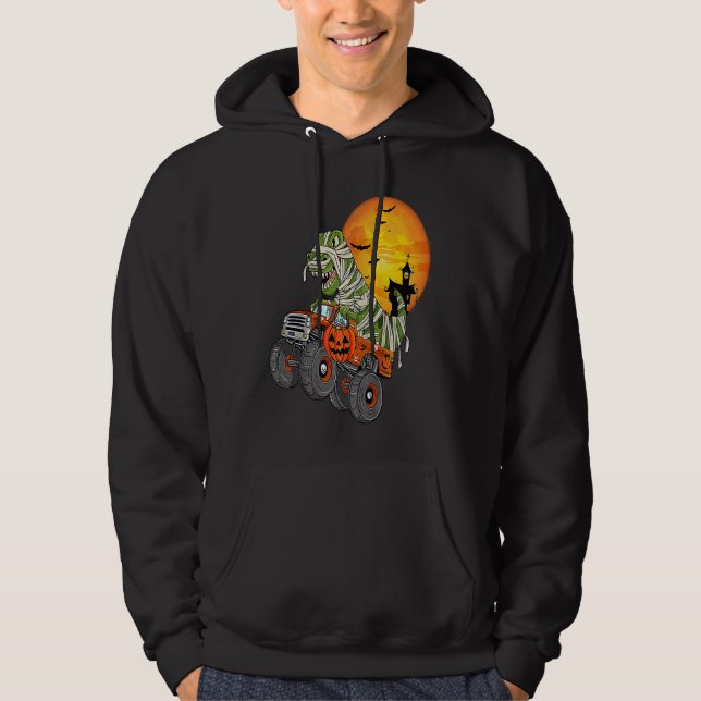 Halloween Mummy Rex Monster Truck  1 Hoodie (Framsida)