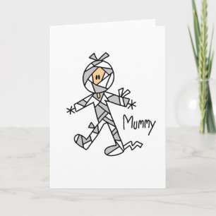 Halloween Mummy Stick figur Card Kort