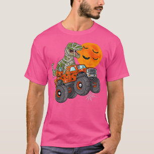 Halloween Mummy T Rex Monster Lastbil Boys Kids To Shirt
