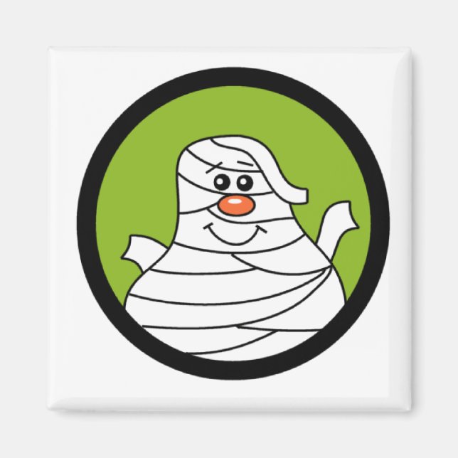 Halloween Mummy Tshirts och Gifts Magnet (Framsidan)