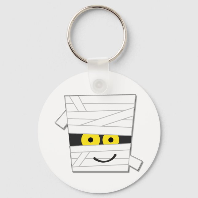 Halloween Mummy Tshirts och Gifts Nyckelring (Framsida)