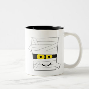 Halloween Mummy Tshirts och Gifts Två-Tonad Mugg