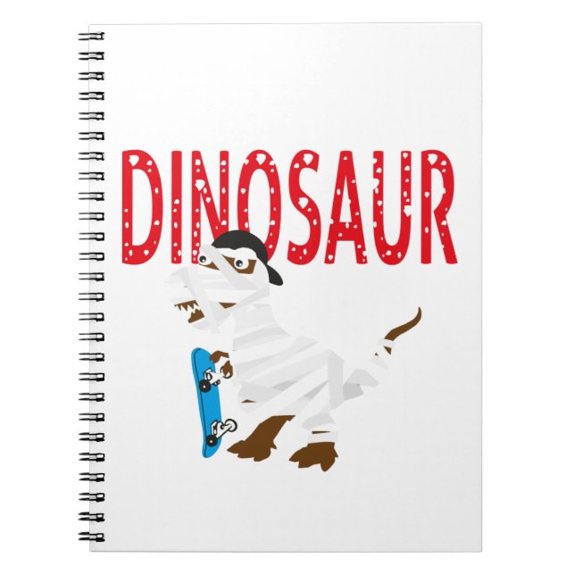 halloween mummy wrapa dinosauriers bärbara datorer anteckningsbok (Framsidan)