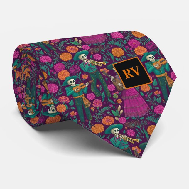 Halloween Musical Skeletons with Flowers Slips (Rullad)