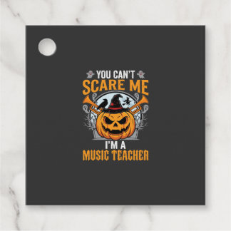 Halloween Musiklärare Skräcklig Pumpa Grafik Gåvor Etiketter