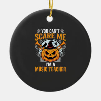 Halloween Musiklärare Skräcklig Pumpa Grafik Julgransprydnad Keramik